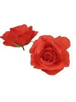 Artificial Rose Head<br>Red