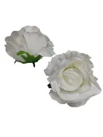 Artificial Rose Head<br>White