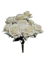 Artificial Rose Bundle<br>Cream