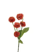 Artificial Pom Pom Spray<br>Orange