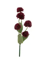 Artificial Pom Pom Spray<br>Burgundy