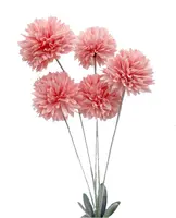 Artificial Pom Pom Spray<br>Peach/Pink