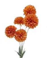 Artificial Pom Pom Spray<br>Orange