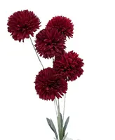Artificial Pom Pom Spray<br>Red