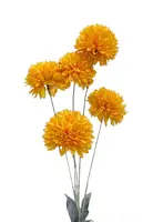Artificial Pom Pom Spray<br>Yellow