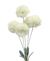 Artificial Pom Pom Spray<br>Ivory