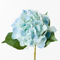 Artificial Hydrangea Stem<br>Light Blue