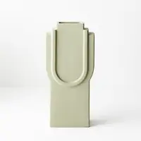 Ceramic 'Pamella' Vase<br>Pistachio 34cm