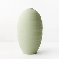 Ceramic 'Nysa' Vase<br>Green Tea 30cm
