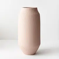 Ceramic 'Taza' Vase<br>Light Pink 43cm