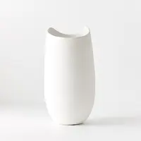 Ceramic 'Fasoni' Vase<br>White 36cm