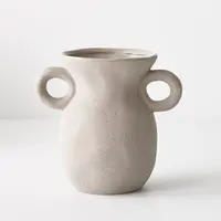 Ceramic 'Pilu' Vase<br>Grey 15cm