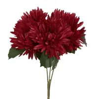 Artificial Mum Bush x5<br>Burgundy/Red
