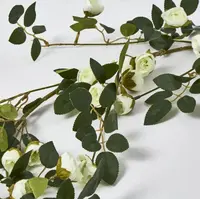 1. Artificial Rose Bud Garland<br>White thumbnail