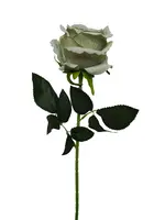 Artificial Velvet Rose<br>Antique Green