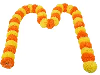 Artificial Marigold Garland<br>Orange/Yellow