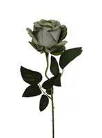 Artificial Velvet Rose<br>Vintage Green