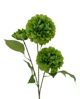 Artificial Dahlia Spray<br>Green