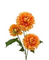 Artificial Dahlia Spray<br>Orange