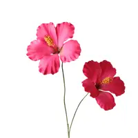 Artificial Hibiscus Spray<br>Fuchsia