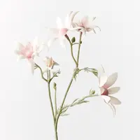Artificial Flannel Flower Pick<br>Light Pink