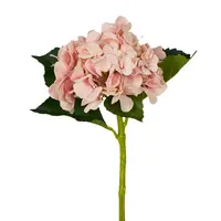 Artificial Hydrangea Stem<br>Soft Pink