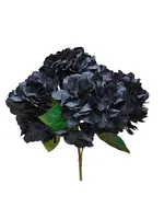 Artificial Hydrangea Bundle x6<br>Black