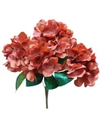 Artificial Hydrangea Bundle x6<br>Toffee