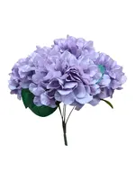 Artificial Hydrangea Bundle x6<br>Lavender