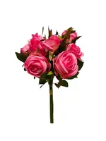 Artificial Rose Bouquet<br>Rose Pink