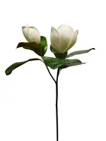 Artificial Magnolia Spray<br>White