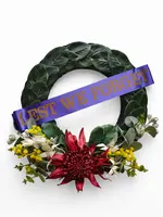 Artificial Anzac Commemorative Wreath<br>Round 32cm