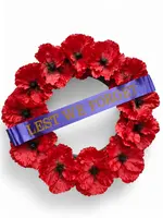 Artificial Anzac Commemorative Wreath<br>Round 42cm