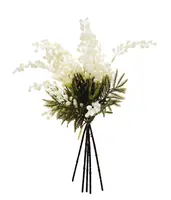 Artificial Wattle Bouquet<br>White