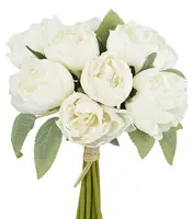 Artificial Mini Peony Bouquet<br>Cream