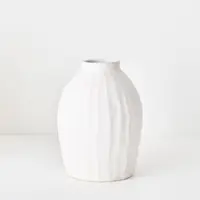 Ceramic 'Naltika' Vase<br>White 23cm