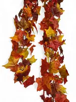 Artificial Maple Leaf Chain Garland<br>Autumn