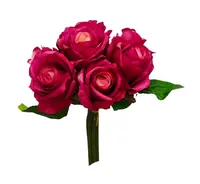 Artificial Rose Bouquet x7<br>Magenta