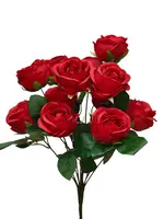 Artificial Rose Bush<br>Red