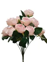 Artificial Rose Bush<br>Pink