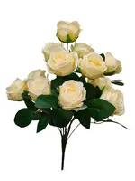 Artificial Rose Bush<br>Cream