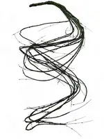 Artificial Twig Garland Whips<br>Green