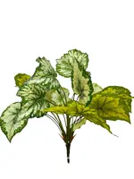 Artificial Begonia Bush<br>Cream/Green