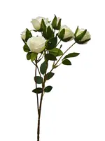 Artificial Rose Spray<br>White