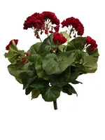 Artificial Geranium Bush<br>Red