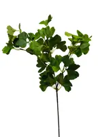 Artificial Ginkgo Leaf Spray<br>Green