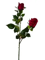 Artificial Rose Spray<br>Burgundy