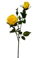 Artificial Rose Spray<br>Yellow