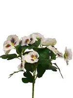 Artificial Pansy Bush<br>White