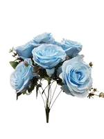 Artificial Rose Bouquet<br>Blue